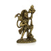 Hanuman Statue Lifting Sanjeevi Mountain Murti - 3.5 x 2.25 Inches | Antique Brass Idol/ Anjaneya Statue For Courage - Brass Murties