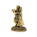 Radha Krishna Standing On Base Murti - 3.75 x 2.5 Inches | Antique Brass Idol / Radha Krishna Statue For Home - Brass Murties