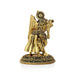 Radha Krishna Standing On Base Murti - 3.25 x 2 Inches | Antique Brass Idol / Radha Krishna Statue For Home - Brass Murties