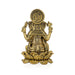 Ganesha Sitting On Lotus Base Murti - 2.5 x 1.5 Inches | Antique Brass Idol/ Vinayagar Sculpture For Home Decor - Brass Murties