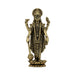 Vishnu Standing on Kamal Base Murti - 2.75 x 1 Inches | Antique Brass Statue / Perumal Idol / Narayana Statue - Brass Murties