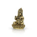 Kubera Statue Sitting On Base - 3.5 X 2.5 Inches | Antique Brass Idol/ Kuber Murti For Wealth And Prosperity - Brass Murties