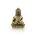 Kubera Statue Sitting On Base - 3.5 X 2.5 Inches | Antique Brass Idol/ Kuber Murti For Wealth And Prosperity - Brass Murties