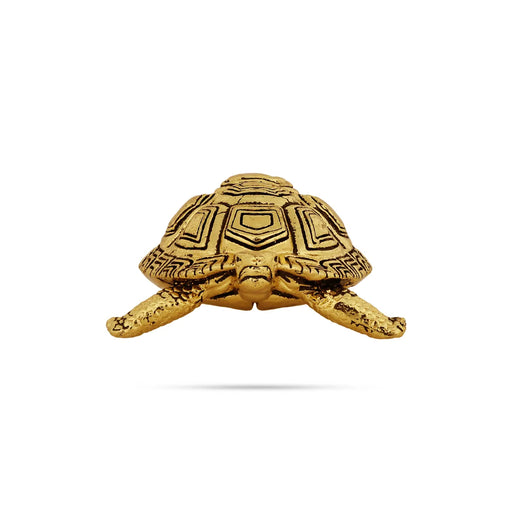 Tortoise Statue - 0.5 X 2 Inches | Antique Brass Idol/ Tortoise Idol For Good Luck And Stability - Table Stand Accessories