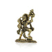Hanuman Statue Lifting Sanjeevi Mountain- 1.75 X 1.25 Inches | Antique Brass Idol/ Anjaneya Statue For Courage - Brass Murties