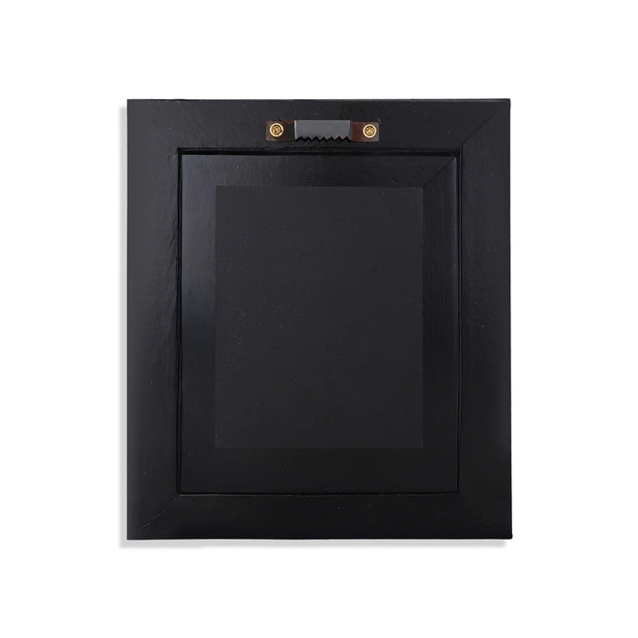 Ardhanarishvara Idol - 9.5 x 8 inches | Brass Idol/ Elegant Frame with textured Border/ WallHanging Decor for Home & pooja