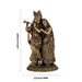 Radha Krishna Standing On Base Murti - 4.25 x 2.25 Inches | Antique Brass Idol / Radha Krishna Statue For Home - Brass Murties