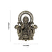 Gajalakshmi sitting On Kamal Base Murti- 4 x 3 Inches| Antique Brass Idol/ Gajalakshmi Statue For Home & Pooja - Brass Murties