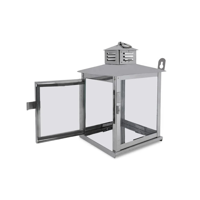 Glass Dhoom – 4 X 8 Inches | Stainless Steel Diya Protecter / Safe Lamp Cover For Pooja & Outdoors