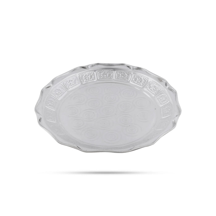 Pooja Thali Set | 11 Pcs/ White Metal Pooja Set/ Puja Thali Set for Home & Temple - Pooja Thali Sets