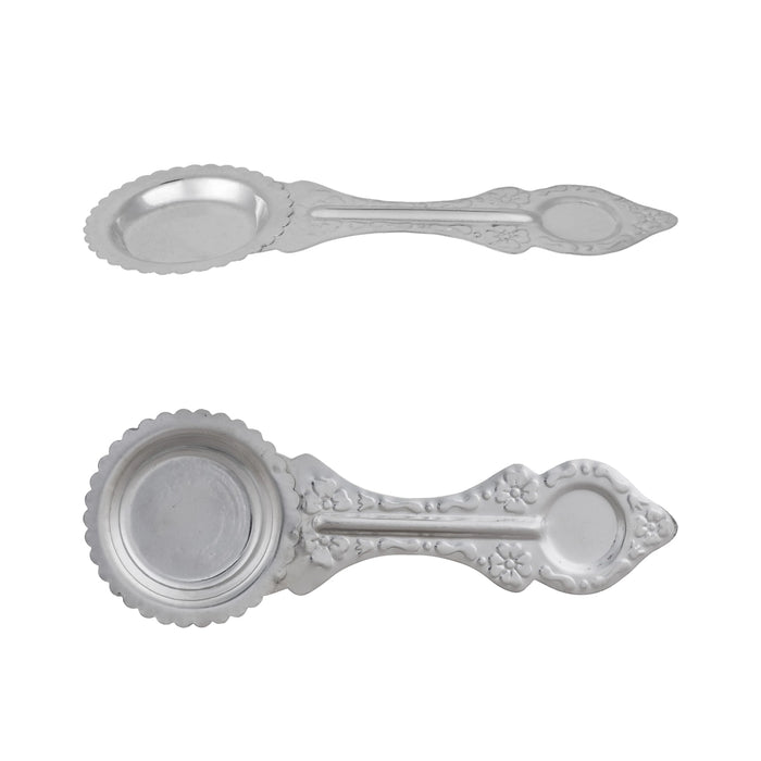 Pooja Thali Set | 11 Pcs/ White Metal Pooja Set/ Puja Thali Set for Home & Temple - Pooja Thali Sets