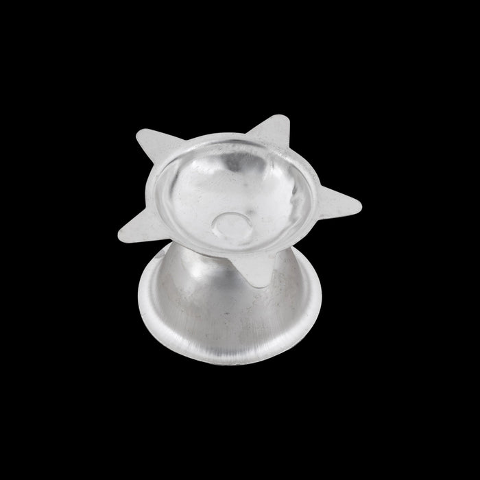 Pooja Thali Set | 11 Pcs/ White Metal Thali Set/ Puja Thali Set for Home & Temple - Pooja Thali Sets