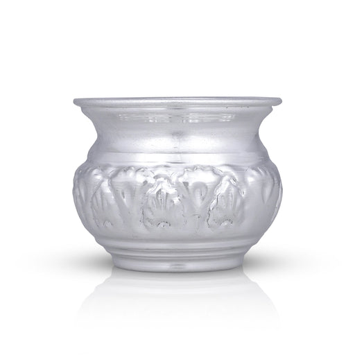 Chandan Cup - 2 x 2.5 Inches | German Silver Cup/ White Metal Bowl for Pooja/ 65 Gms Approx - Bowls