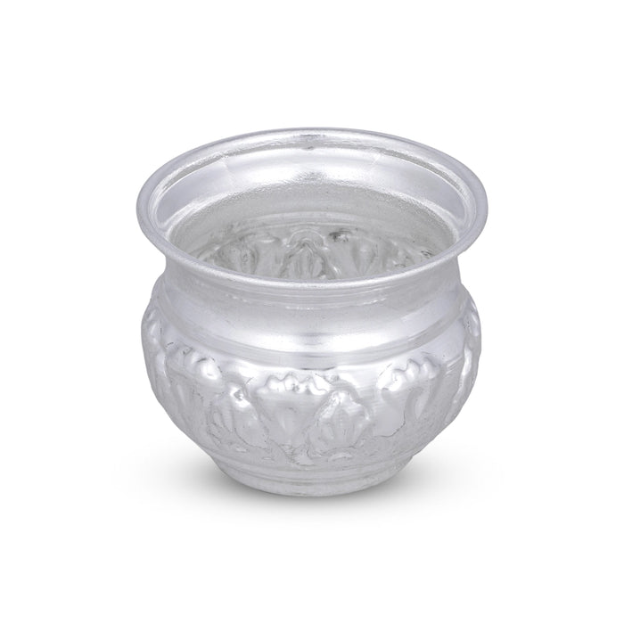 Chandan Cup - 2 x 2.5 Inches | German Silver Cup/ White Metal Bowl for Pooja/ 65 Gms Approx - Bowls