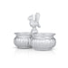 2 Cups Chomukha With Annam Handle - 3.5 x 4 Inches | German Silver Panchwala/ Kumkum Holder for Pooja/ 120 Gms - Bowls