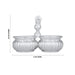 2 Cups Chomukha With Annam Handle - 3.5 x 4 Inches | German Silver Panchwala/ Kumkum Holder for Pooja/ 120 Gms - Bowls