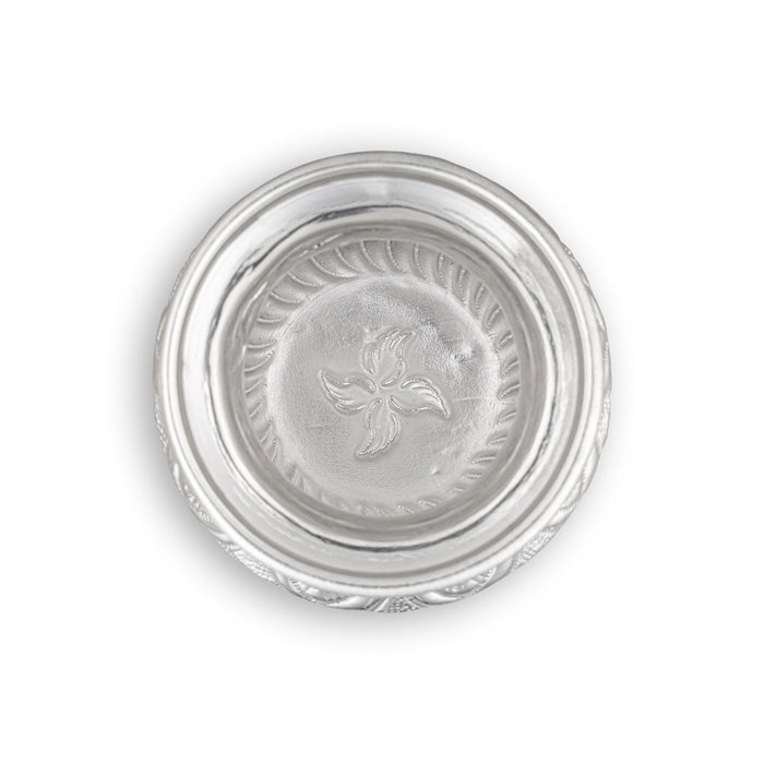 Ashtalakshmi Chombu - 5 x 3.75 Inches | German Silver Lota/ Ashtalakshmi Kalasam for Pooja/ 200 Gms Approx - Kalash & Pooja Lota