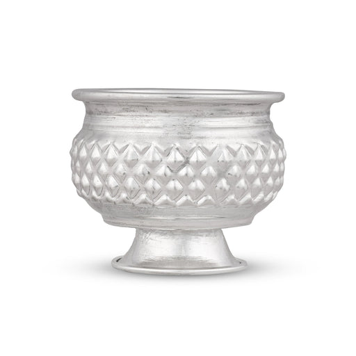 Chandan Cup With Base - 2.5 x 2.75 | German Silver Cup/ Chandan Bowl for Pooja/ 70 Gms Approx - Bowls