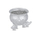 Chandan Cup With Elephant Leg - 2.5 x 2.5 Inches | German Silver Cup/ Chandan Bowl for Pooja/ 105 Gms Approx - Bowls