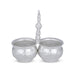 2 Cups Chomukha With Annam Handle - 5 x 5 Inches | German Silver Panchwala/ Kumkum Holder for Pooja/ 170 Gms - Bowls