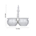 2 Cups Chomukha With Annam Handle - 5 x 5 Inches | German Silver Panchwala/ Kumkum Holder for Pooja/ 170 Gms - Bowls