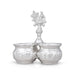 4 Cups Chomukha With Annam Handle - 6 x 5 Inches | German Silver Panchwala/ Kumkum Holder for Pooja/ 375 Gms - Bowls
