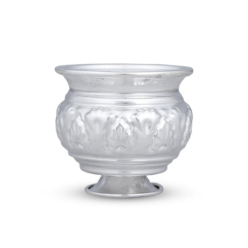 Chandan Cup With Base - 2.5 x 2.5 Inches | German Silver Cup/ Chandan Bowl for Pooja/ 70 Gms Approx - Bowls