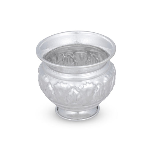 Chandan Cup With Base - 2.5 x 2.5 Inches | German Silver Cup/ Chandan Bowl for Pooja/ 70 Gms Approx - Bowls
