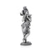 Flute Krishna Murti Standing On Base - 7.5 x 3.5 Inches | German Silver&Antique Polish Krishna Idol for Worship - German Silver Murties