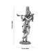 Flute Krishna Murti Standing On Base - 7.5 x 3.5 Inches | German Silver&Antique Polish Krishna Idol for Worship - German Silver Murties