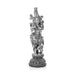 Krishna Murti Standing On Base - 11 x 3.5 Inches | German Silver&Antique Polish Krishna Idol for Worship - German Silver Murties