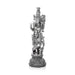 Krishna Murti Standing On Base - 11 x 3.5 Inches | German Silver&Antique Polish Krishna Idol for Worship - German Silver Murties