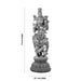 Krishna Murti Standing On Base - 11 x 3.5 Inches | German Silver&Antique Polish Krishna Idol for Worship - German Silver Murties