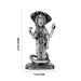 Vishnu Murti With Sheshnag Standing On Base - 4 x 2 Inches | German Silver/Antique Polish Vishnu Idol for Pooja - German Silver Murties