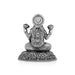 Lakshmi Idol Sitting On Base - 3 x 2.5 Inches | German Silver Laxmi Idol/ Antique Polish Lakshmi Murti for Worship - German Silver Murties