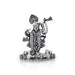 Shrinathji Murti Standing On Base - 4 x 3 Inches | German Silver & Antique Polish Shreenathji Murti for Pooja - Aluminium Murties