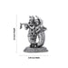 Radha Krishna Murti With Base - 3.5 x 2.25 Inches | German Silver & Antique Polish Radha Krishna Idol for Pooja - German Silver Murties