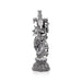 Radha Murti Standing On Base - 11 x 3.5 Inches | German Silver Radha Statue/Antique Polish Radha Idol for Home - German Silver Murties