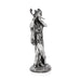 Flute Krishna Murti Standing On Base - 9.75 x 3.5 Inches | German Silver&Antique Polish Krishna Idol for Worship - German Silver Murties