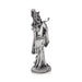 Flute Krishna Murti Standing On Base - 9.75 x 3.5 Inches | German Silver&Antique Polish Krishna Idol for Worship - German Silver Murties