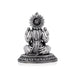 Lakshmi Idol Sitting On Lotus Base - 4 x 3.5 Inches | German Silver & Antique Polish Laxmi Idol for Worship - German Silver Murties