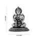 Lakshmi Idol Sitting On Lotus Base - 4 x 3.5 Inches | German Silver & Antique Polish Laxmi Idol for Worship - German Silver Murties