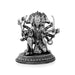 Panchmukhi Hanuman Murti Mandir With Base - 4 x 3.25 Inches | Antique German Silver Anjaneya Statue for Pooja - German Silver Murties