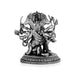 Panchmukhi Hanuman Murti Mandir With Base - 4 x 3.25 Inches | Antique German Silver Anjaneya Statue for Pooja - German Silver Murties