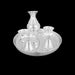 Pooja Thali Set | 6 Pcs/ German Silver Thali Set/ Puja Thali Set for Home & Temple - Pooja Thali Sets