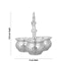 German Silver 3 Chandan Cup With Annam Design Handle - 5.25 x 5 Inches | Pooja Bowl for Home & Pooja Decor - Bowls