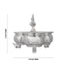 German Silver 3 Chandan Cup With Annam Design Handle - 4 x 4.5 Inches | Elephant Design Base Pooja Bowl for Home - Bowls