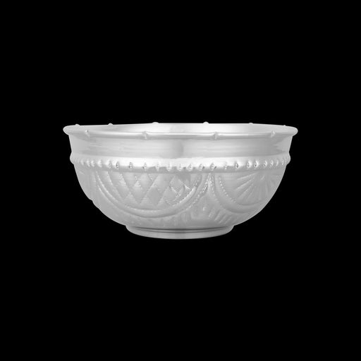 German Silver Bowl - 2.5 x 5.5 Inches | Embossed Design Pooja Cup/ Pooja Bowl/ Chandan Bowl for Home - Bowls