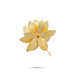 Artificial Lotus Flower - 0.5 x 1 Inch | German Silver & Gold Polish Artificial Flower for Decoration - Deity Accessories