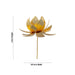 Artificial Lotus Flower - 0.5 x 1 Inch | German Silver & Gold Polish Artificial Flower for Decoration - Deity Accessories